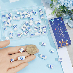 60 шт. 3 стиля фарфоровых керамических бусин ручной работы&nbsp;PORC-SC0001-27