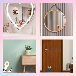 Водонепроницаемые светоотражающие пластиковые зеркальные наклейки&nbsp;DIY-WH0668-004