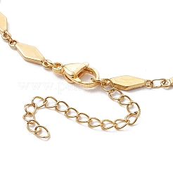 Изготовление браслета из ромбовидной цепочки из нержавеющей стали 304&nbsp;AJEW-JB01320-01