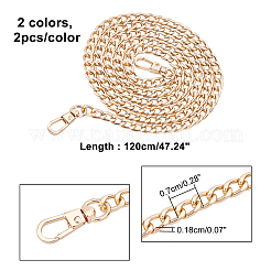 4 шт. 2 цвета железные ручки для сумок с цепочкой FIND-CA0001-83