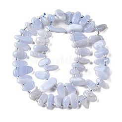 Натуральный голубой кружевной агат бисер нитей G-J403-03