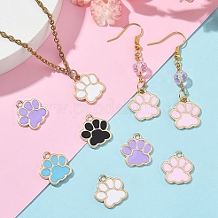 80шт 5 цвета сплава эмалевые подвески&nbsp;ENAM-YW0005-19