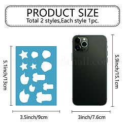 Акриловая серьга ручной работы шаблон&nbsp;DIY-WH0359-069