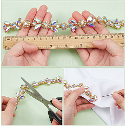 1м 2-х цветные железные стразы стразы цепи CH-WR0001-03