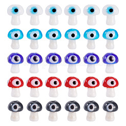 50 шт. 5-цветные бусины ручной работы от сглаза&nbsp;LAMP-TA0001-91