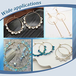 30 шт. фурнитура для сережек-колец из хирургической нержавеющей стали 316 STAS-LP0001-01