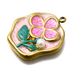 Подвески из нержавеющей стали 304 с эмалью&nbsp;STAS-Z163-20G-01