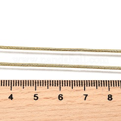 Ожерелья из круглой змейки из латуни толщиной 1 мм&nbsp;NJEW-M108-35G