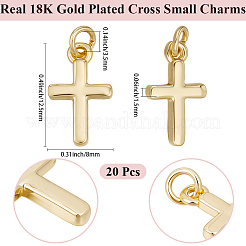 20 шт. Латунные подвески&nbsp;KK-BBC0021-41