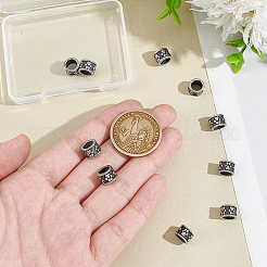 10шт столбик с отпечатком лапы 304 нержавеющая сталь европейские бусины STAS-UN0060-10