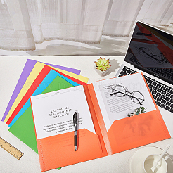 6 шт. 6-х цветные полипропиленовые пластиковые папки для файлов&nbsp;AJEW-CP0006-41