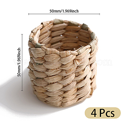 4шт бамбуковые кольца для салфеток AJEW-DJ0002-08D