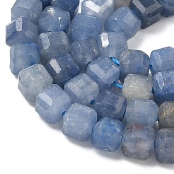 Природные голубые авантюрин бисером пряди&nbsp;G-F797-A24-01