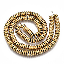 Гальванизировать немагнитных синтетический гематит бисер пряди G-T114-88B-G