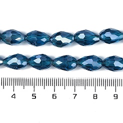 Прозрачные стеклянные бусины гальваническим пряди EGLA-N013-T6mm-B25