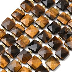 Природных тигровый глаз бисер нитей G-L642-L03-10mm-02
