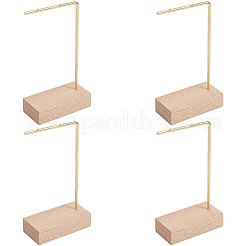 Деревянные с железными серьгами ODIS-WH20011-002G