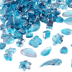 64 шт. прозрачные стеклянные бусины градиентного цвета&nbsp;GLAA-TA0003-48D