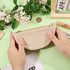 Полукруглый войлочный органайзер для кошелька&nbsp;AJEW-WH0434-15A-01