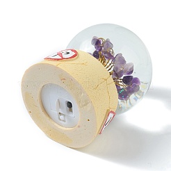 Светодиодный свет стеклянный хрустальный шар украшения дисплея&nbsp;DJEW-H004-01