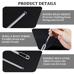 12 шт. пружинная стальная резинка нитевдеватель направляющая для шнурка FIND-FH0011-18