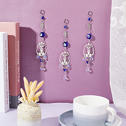 3 шт. подвесные ловцы солнца на окна в виде ламп от сглаза HJEW-UN0001-17