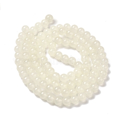 Выпечки окрашены имитация нефрита стекловолокна круглый шарик&nbsp;X-DGLA-Q021-8mm-01