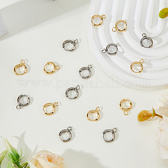 201 фурнитура для сережек-колец Huggie Hoop из нержавеющей стали FIND-DC0006-43B