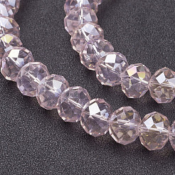 Стеклянные бусины с гальваническим покрытием &nbsp;GR10MMY-59AB