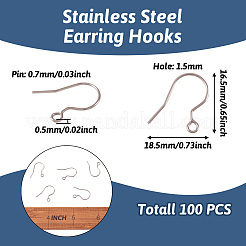 Серьга нержавеющей стали крючки&nbsp;LS-STAS-PJ0001-01P