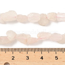 Сырой грубый натуральный розовый кварц бисер прядь G-M453-C03