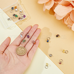 20 шт. 10 стиля подвески из натуральных смешанных драгоценных камней и стекла&nbsp;PALLOY-FH00002