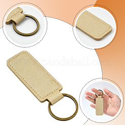 24 шт. 8-х цветные брелки из искусственной кожи и сплава&nbsp;KEYC-SC0001-87