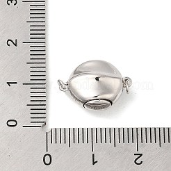 925 штыковая застежка из стерлингового серебра с родиевым покрытием STER-G038-19P