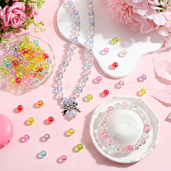 200 шт. Прозрачные акриловые бусины&nbsp;MACR-SP0001-18