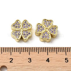 Стойки обшивки латунь микро проложить кубического циркония бусы KK-K377-16G