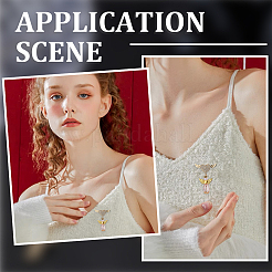 4 шт. латунная микропаве прозрачная кубическая циркониевая фурнитура для броши FIND-BBC0002-79