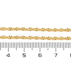 Латунные цепочки сингапур ожерелья для женщин&nbsp;NJEW-D302-36G
