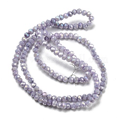 Непрозрачная выпечка окрашенные стеклянные бусы пряди DGLA-F002-03B