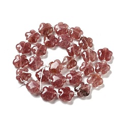 Природного кварца клубники нитей бисера G-D475-02G