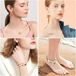 28шт 7 стиля подвески из сплава с эмалью&nbsp;ENAM-YW0004-67