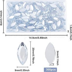 300 шт. имитация тайваньских акриловых кабошонов со стразами GACR-FG0001-12A