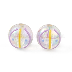 УФ-покрытие Радужные радужные акриловые эмалевые бусины&nbsp;OACR-I003-15A