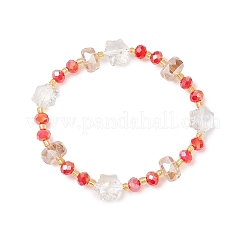 3шт. стеклянные бусины эластичные браслеты для женщин&nbsp;BJEW-MZ00191