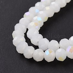 Стеклянные бусины с гальваническим покрытием &nbsp;EGLA-A034-J4mm-L08