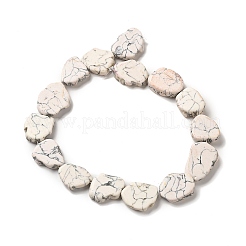 Нити из синтетических бирюзовых бусин G-E594-25C