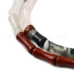 Нити бусин из натурального розового кварца G-F801-D-01