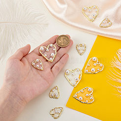 10 шт. 2 стиля подвески из сплава пластика с жемчугом FIND-GA0007-43