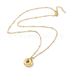 Латунное ожерелье с подвеской в виде заглавной буквы&nbsp;LS-NJEW-A015-21G-O