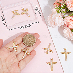 8 шт. Латунные подвески с микропаве KK-BBC0010-41